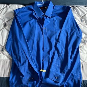 J. Ferrar Men’s L Blue Dress Shirt